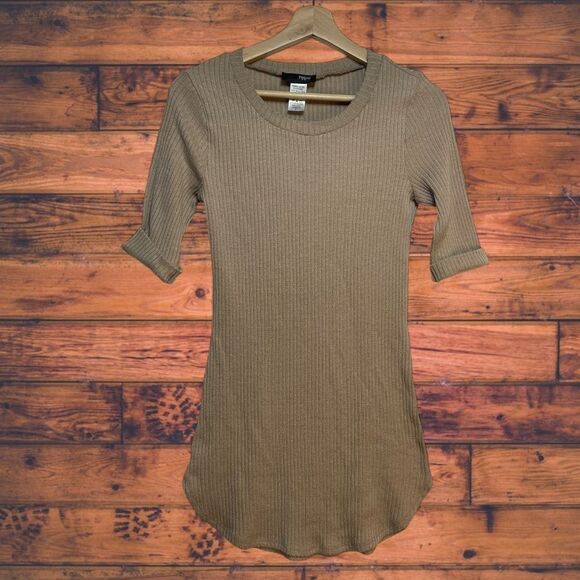 5 for $25🔥Hype Ribbed Cuffed Sleeve Tunic Shirt Medium - Picture 1 of 4